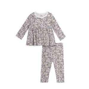Modern Moments by Gerber Baby Long Sleeve Ribbed Peplum Top & Pants Outfit 6-9‎